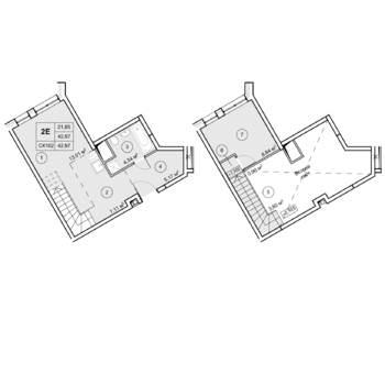Квартира-студия -  Секция 1, кв.2