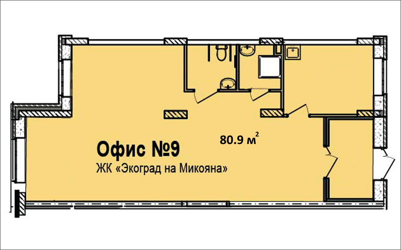 Продажа помещения 80,9 м2